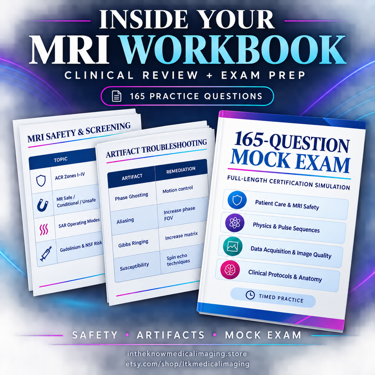 Magnetic Resonance Imaging Certification Master Prep: Comprehensive Review, High-Yield Blueprints, and 165 Board-Style Practice Questions for the ARRT (MR) & CAMRT (MR) Exams