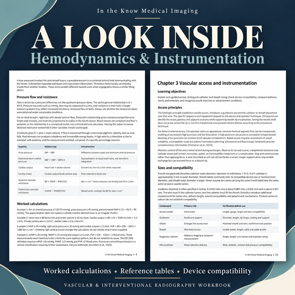 Vascular & Interventional Radiography Workbook: Procedures, Hemodynamics & Instrumentation