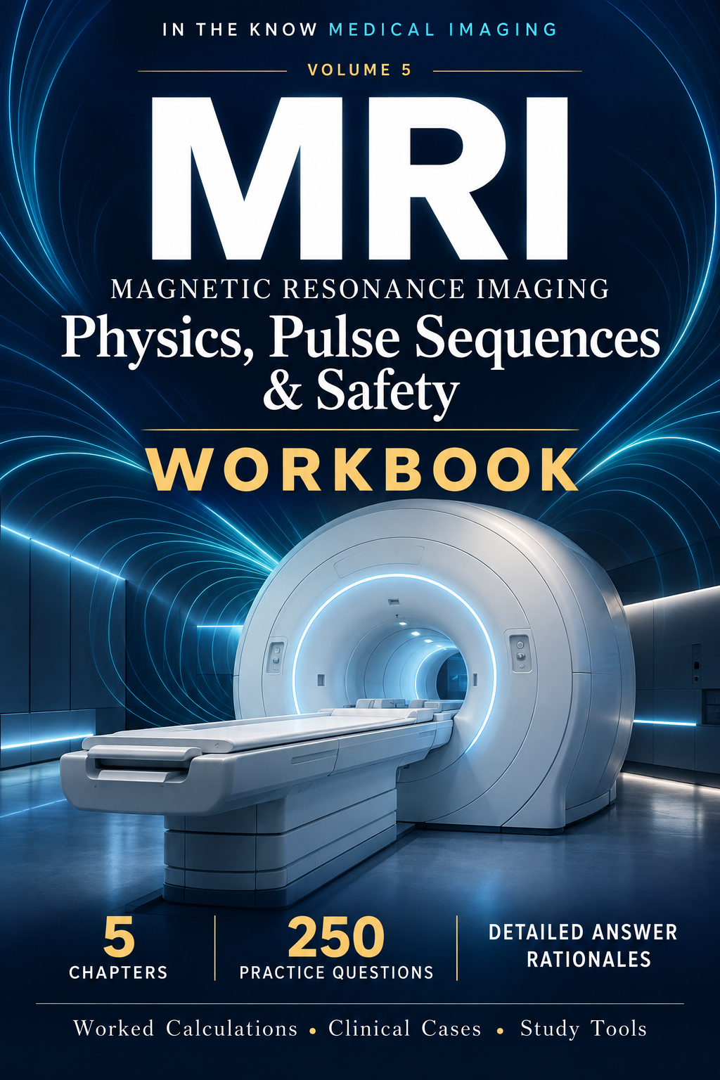 MRI Physics, Pulse Sequences & Safety Workbook PDF: 250 Practice Questions