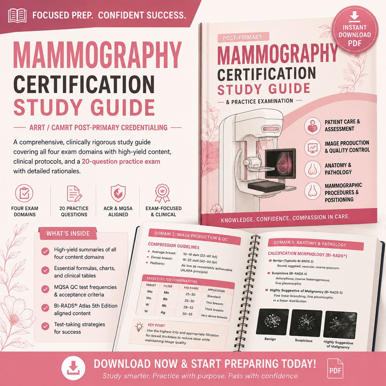 Mammography Certification Exam Study Guide & Practice Test