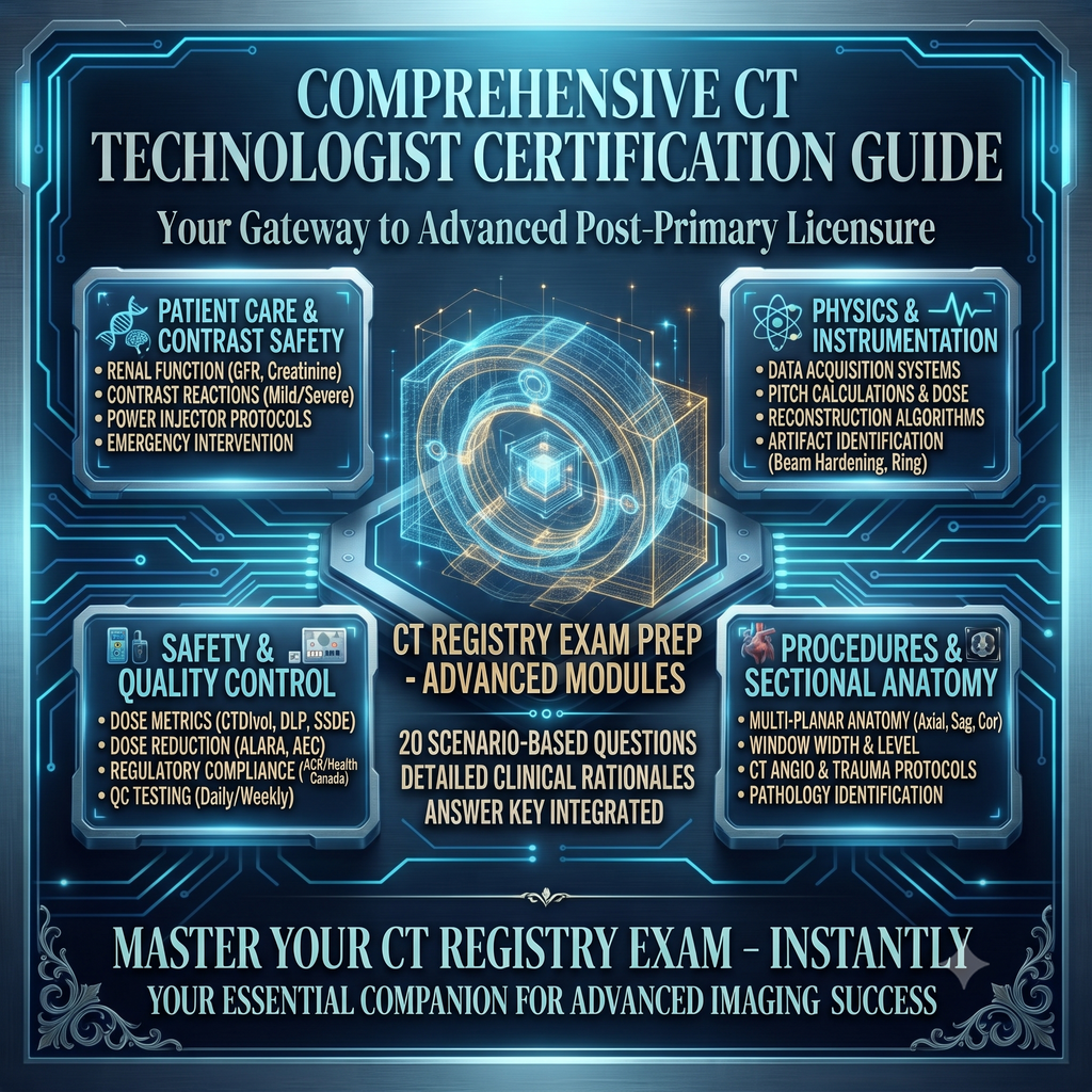 Computed Tomography (CT) Registration Exam Study Guide & Practice Test