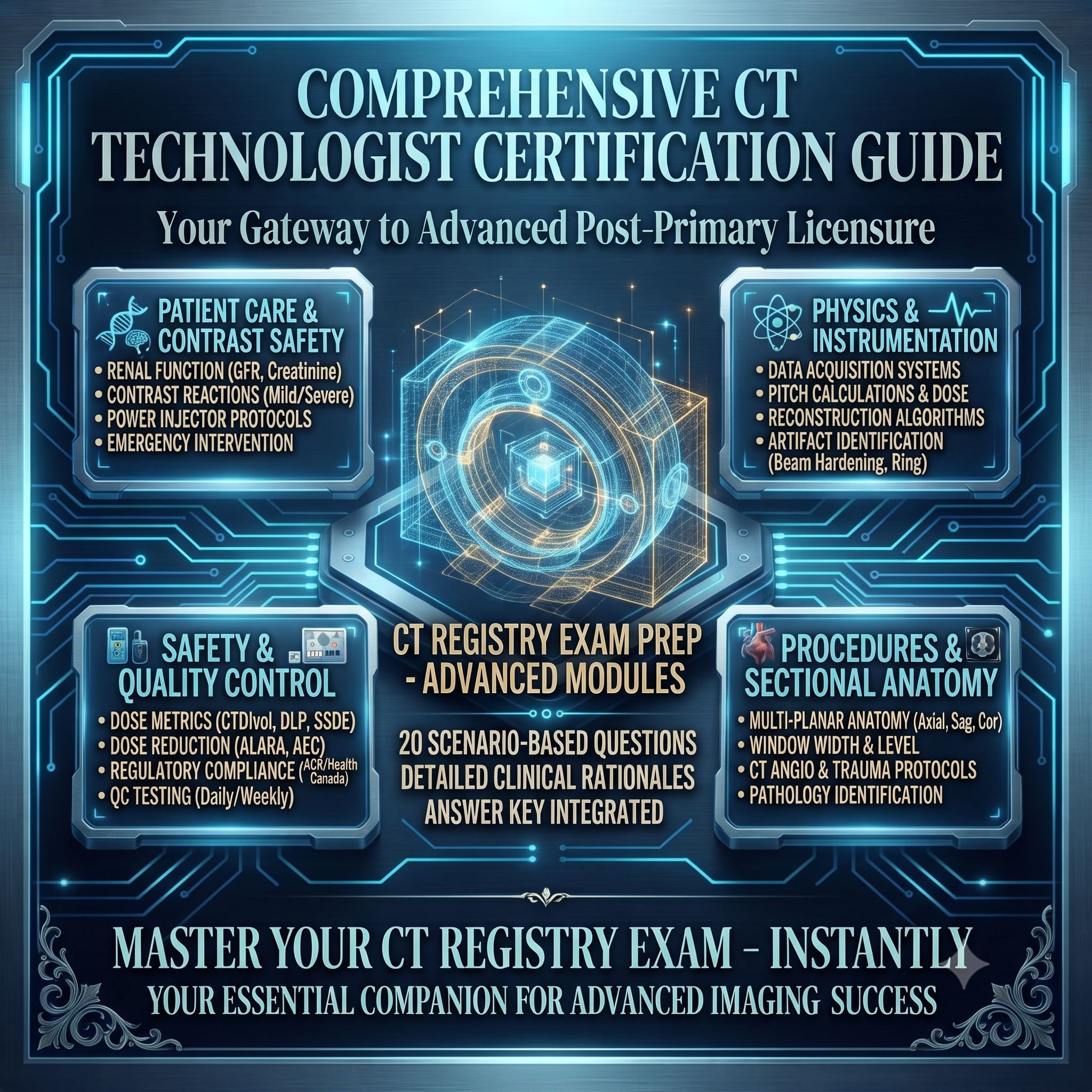 Computed Tomography (CT) Registration Exam Study Guide & Practice Test