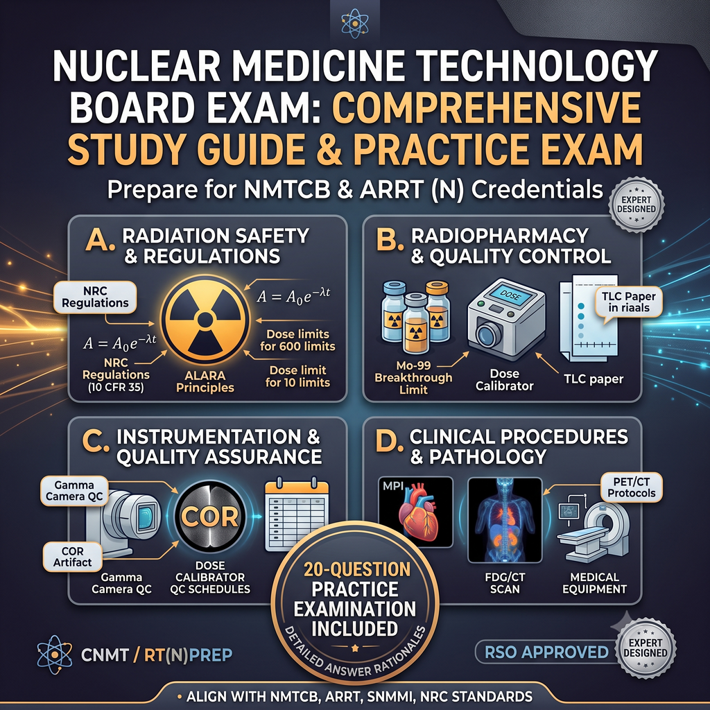 Nuclear Medicine Certification Exam Study Guide & 20 Practice Questions Package