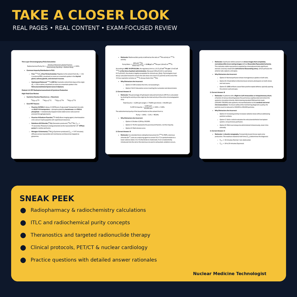 Nuclear Medicine & PET/CT Certification Master: Comprehensive Review, High-Yield Blueprints, and 175 Board-Style Practice Questions for the NMTCB (CNMT), ARRT (N) & CAMRT (RTNM) Exams